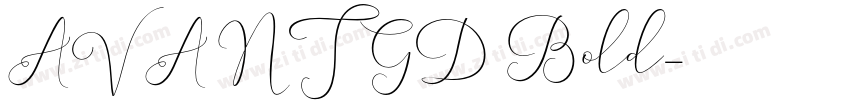 AVANTGD Bold字体转换
